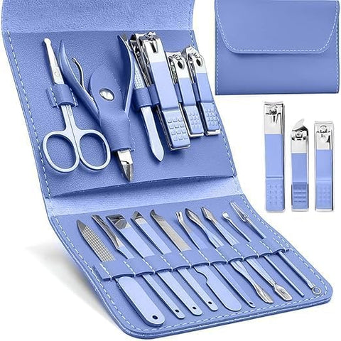 ''16 Piece Premium Personsal Manicure and Pedicure Gromming Kit''