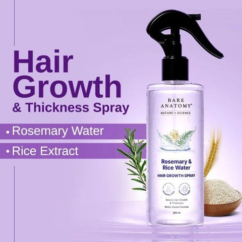 ''Bare Anatomy Rosemary and Rice Water Hair Growth Spray''