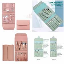 ''16 Piece Premium Personsal Manicure and Pedicure Gromming Kit''