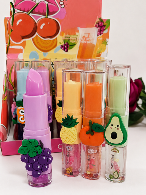 *HUDAMOJI Butter Cocoa Kawaii Lip Gloss with Bear Charm | 15ml*