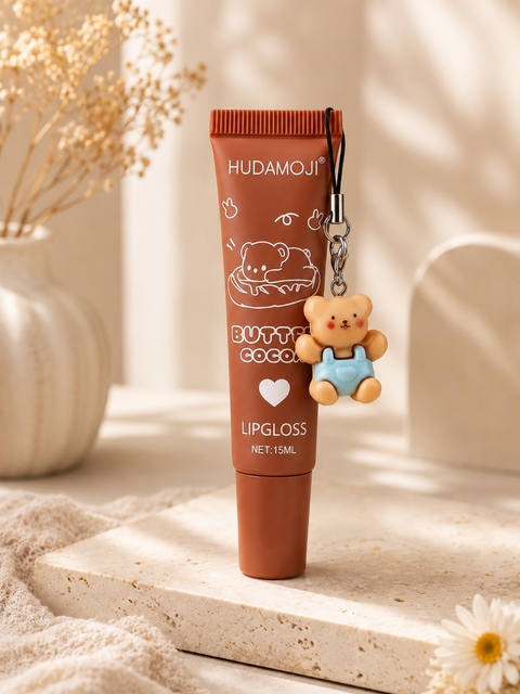 3. *Cute Bear Lip Gloss | Cocoa Butter Gloss for Soft, Plump Lips*